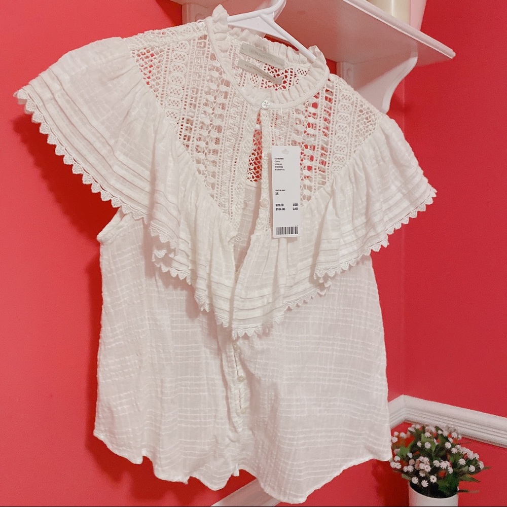 Bluebell Ruffles white blouse Urban Outfitters